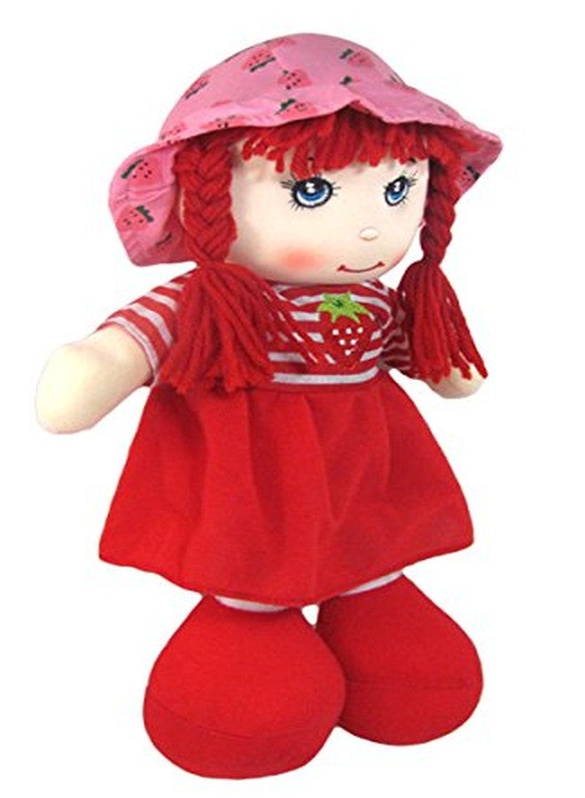 تيكلز دمية وجه مبتسم أحمر من تيكلز، لعبة محشوة ناعمة من القطيفة، هدية مثالية للفتيات في أعياد الميلاد، ديكور منزلي، 35 سم (قد يختلف اللون والتصميم قليلاً) - Image 3